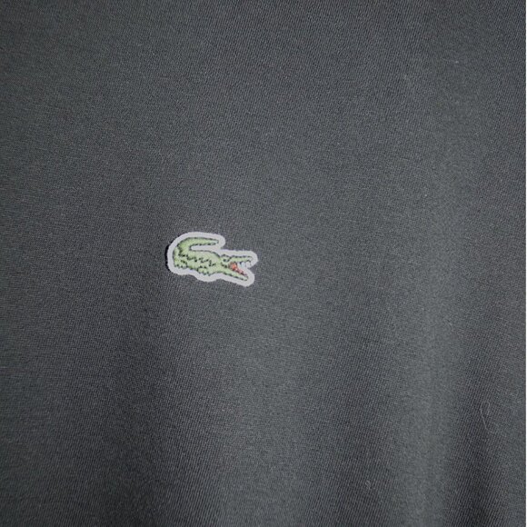 Lacoste Men’s XXL Black Long Sleeve T-Shirt Pima Cotton Logo Crewneck Classic - Picture 3 of 4